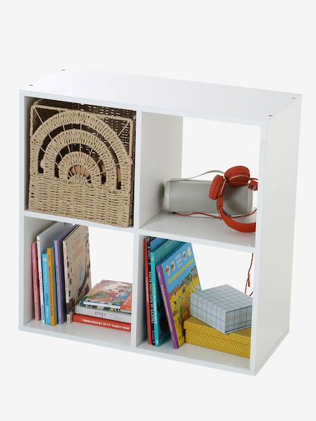 Meuble de rangement 4 cases blanc 1 - vertbaudet enfant 