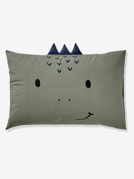 Parure housse de couette et taie d'oreiller blanc imprimé 6 - vertbaudet enfant 