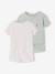 Lot 2 pyjashorts fille pratique vert sauge 1 - vertbaudet enfant 