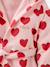 Peignoir en coton imprimé coeurs rose imprimé 3 - vertbaudet enfant 