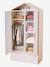 Armoire cabane en bois enfant blanc 2 - vertbaudet enfant 
