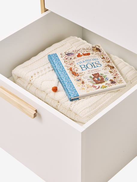 Armoire cabane en bois enfant blanc 4 - vertbaudet enfant 