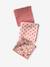 Lot 3 langes bébé gaze coton rose imprimé 2 - vertbaudet enfant 