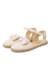 Espadrilles de cérémonie en lin avec nœud rustique Beige+Blanc 3 - vertbaudet enfant 