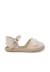 Espadrilles cérémonie fleurs organza Blanc+Écru 7 - vertbaudet enfant 