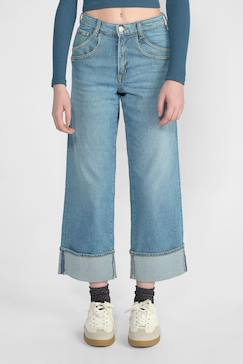 Jeans droite regular large, longueur 34  - vertbaudet enfant