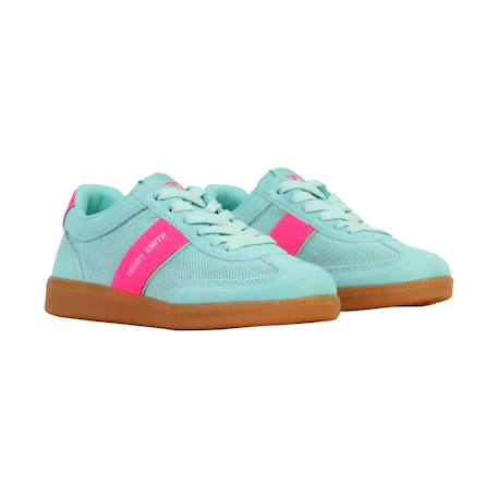 Baskets basses à lacets Aqua+Azul+Beige+Blanc+Fucshia 3 - vertbaudet enfant 