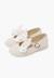 Chaussures babies cérémonie toile nœud satin Blanc+Ivoire+Rose claire 10 - vertbaudet enfant 