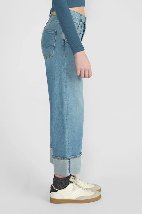 Jeans droite regular large, longueur 34 Blue 3 - vertbaudet enfant 