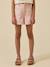 Short fille denim couleur Ecru+Rose tendre+Sable 6 - vertbaudet enfant 