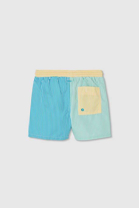 Maillot de bain en tissu recyclé à rayures Blanc 2 - vertbaudet enfant 