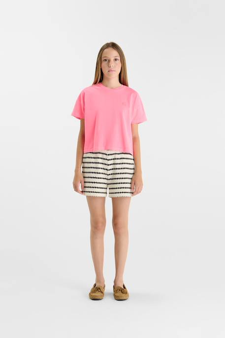 Tee-shirt emilagi Pink fluo 2 - vertbaudet enfant 