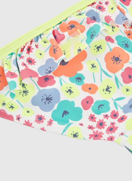 Maillot de bain fille imprimé fleurs Multicolore 4 - vertbaudet enfant 