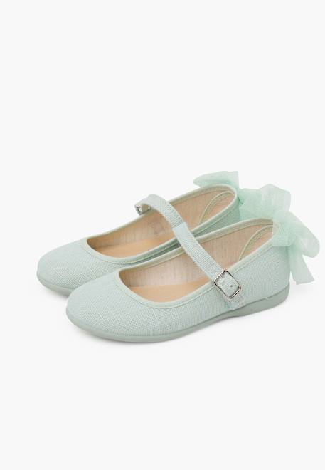 Chaussures babies cérémonie nœud de tulle Beige+Blanc+Menthe+Rose claire 16 - vertbaudet enfant 