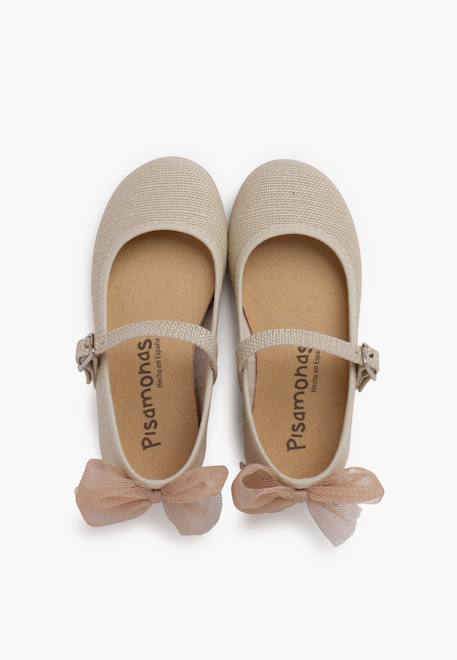 Chaussures babies cérémonie nœud de tulle Beige+Blanc+Menthe+Rose claire 5 - vertbaudet enfant 