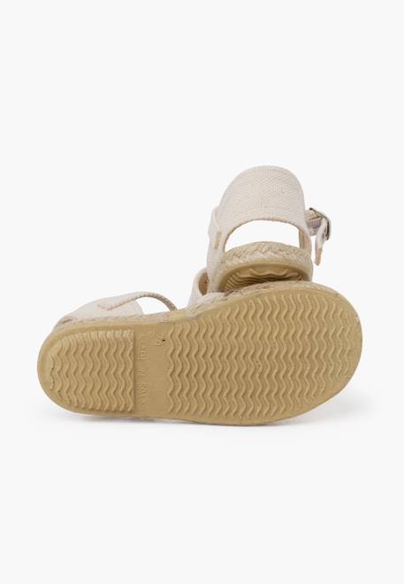 Espadrilles cérémonie fleurs organza Blanc+Écru 9 - vertbaudet enfant 