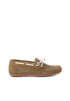 Chaussures-Chaussures fille 23-38-Ballerines, babies-Mocassins de cérémonie en suède avec nœud pour garçon
