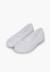 Ballerines de cérémonie en lin pour fille Blanc+Bleu marine+Écru 4 - vertbaudet enfant 