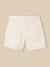 Short fille denim couleur Ecru+Rose tendre+Sable 2 - vertbaudet enfant 