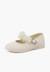 Chaussures babies cérémonie brazalet à fleurs Beige+Blanc 2 - vertbaudet enfant 