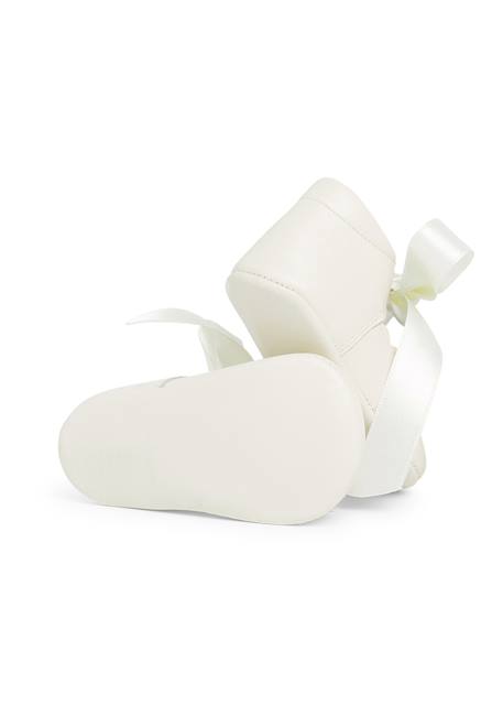 Chaussures à ruban pour cérémonies Beige+Blanc 3 - vertbaudet enfant 