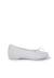 Ballerines de cérémonie en lin pour fille Blanc+Bleu marine+Écru 1 - vertbaudet enfant 