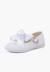 Chaussures babies cérémonie toile nœud satin Blanc+Ivoire+Rose claire 2 - vertbaudet enfant 