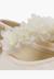 Chaussures babies cérémonie brazalet à fleurs Beige+Blanc 6 - vertbaudet enfant 