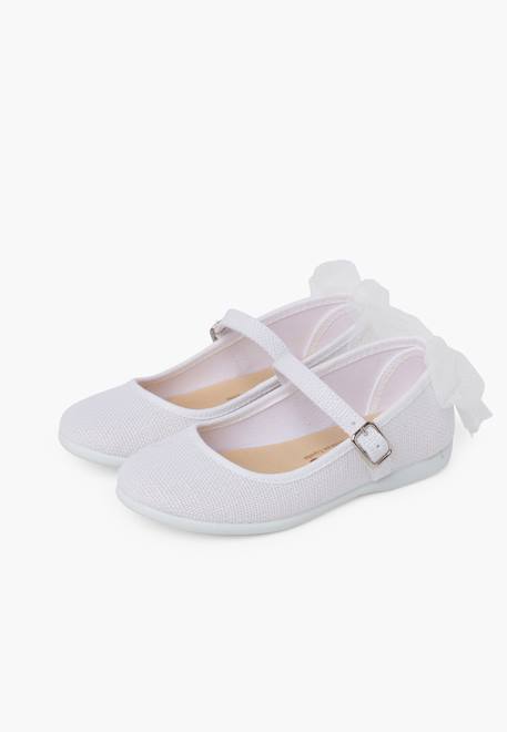 Chaussures babies cérémonie nœud de tulle Beige+Blanc+Menthe+Rose claire 10 - vertbaudet enfant 