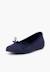 Ballerines de cérémonie en lin pour fille Blanc+Bleu marine+Écru 8 - vertbaudet enfant 