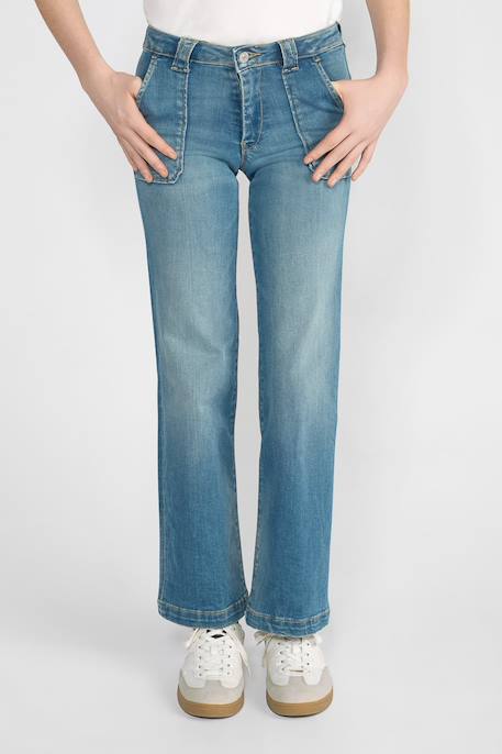 Fille-Pantalon-Jeans bootcut pulp slim, longueur 34