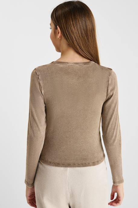 Tee-shirt albingi Kaki 4 - vertbaudet enfant 