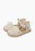 Espadrilles cérémonie fleurs organza Blanc+Écru 10 - vertbaudet enfant 