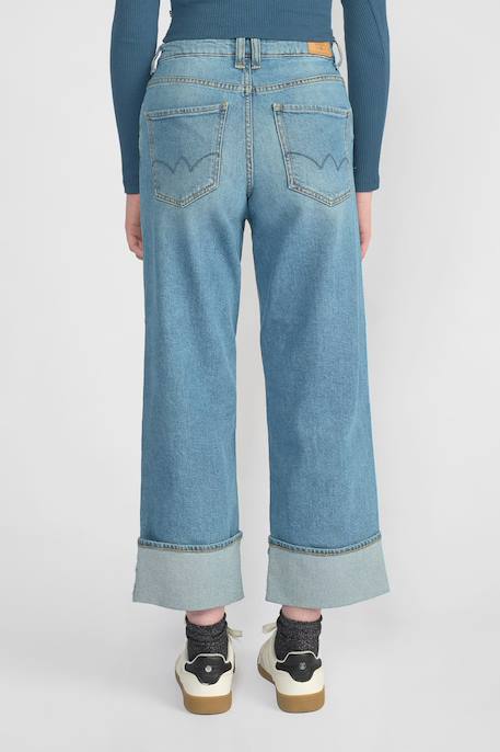 Jeans droite regular large, longueur 34 Blue 4 - vertbaudet enfant 