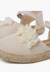 Espadrilles cérémonie fleurs organza Blanc+Écru 12 - vertbaudet enfant 
