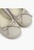 Ballerines de cérémonie en lin pour fille Blanc+Bleu marine+Écru 18 - vertbaudet enfant 