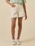 Short fille denim couleur Ecru+Rose tendre+Sable 1 - vertbaudet enfant 