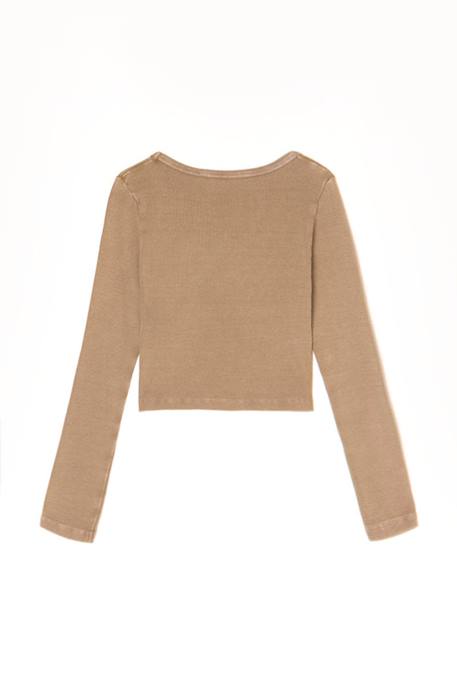 Tee-shirt albegi Chocolat 2 - vertbaudet enfant 