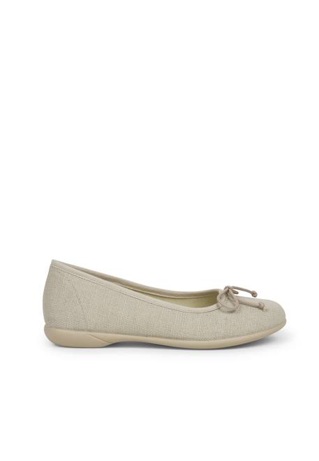 Ballerines de cérémonie en lin pour fille Blanc+Bleu marine+Écru 13 - vertbaudet enfant 
