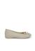Ballerines de cérémonie en lin pour fille Blanc+Bleu marine+Écru 13 - vertbaudet enfant 