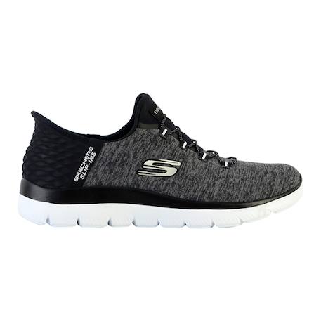 Baskets basses à lacets Noir blanc+Noir multi+Violet marine 1 - vertbaudet enfant 
