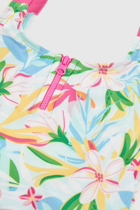 Maillot de bain fille à motifs floraux Multicolore 3 - vertbaudet enfant 