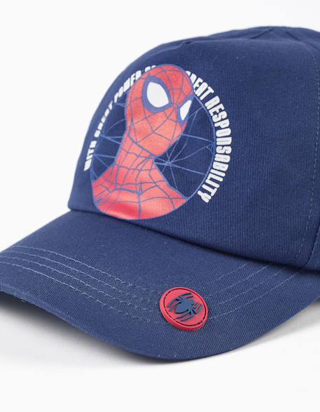 Casquette en coton sergé avec imprimé spider-man Bleu foncé 3 - vertbaudet enfant 