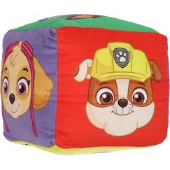 Linge de maison et décoration-Décoration-Matelas de sol, coussin-Coussin cube pat patrouille polyester