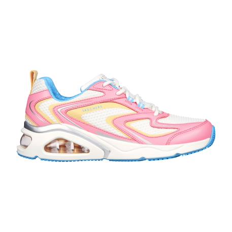 Baskets basses  à lacets Blanc rose 1 - vertbaudet enfant 