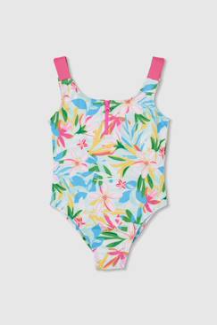 Maillot de bain fille à motifs floraux  - vertbaudet enfant