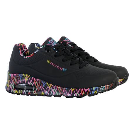Baskets basses  à lacets Blanc+Noir 8 - vertbaudet enfant 