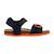 Sandales en cuir  à scratch Gris foncé+Kaki+Marine+Marine rouge+Navy orange sombre 24 - vertbaudet enfant 