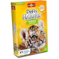 Jouet-Jeu de cartes - défis nature - bébés animaux - dès 7 ans - 2 à 6 joueurs - fabriqué en france et éco-conçu