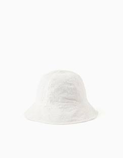 Bob en coton avec broderie anglaise  - vertbaudet enfant